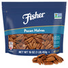 Fisher Chef'S Naturals Pecan Halves 1 Lb Resealable Bag, Unsalted Raw Nuts For Cooking, Baking & Snacking, Vegan Protein, Keto Snack, Gluten Free Raw Pecans Halves