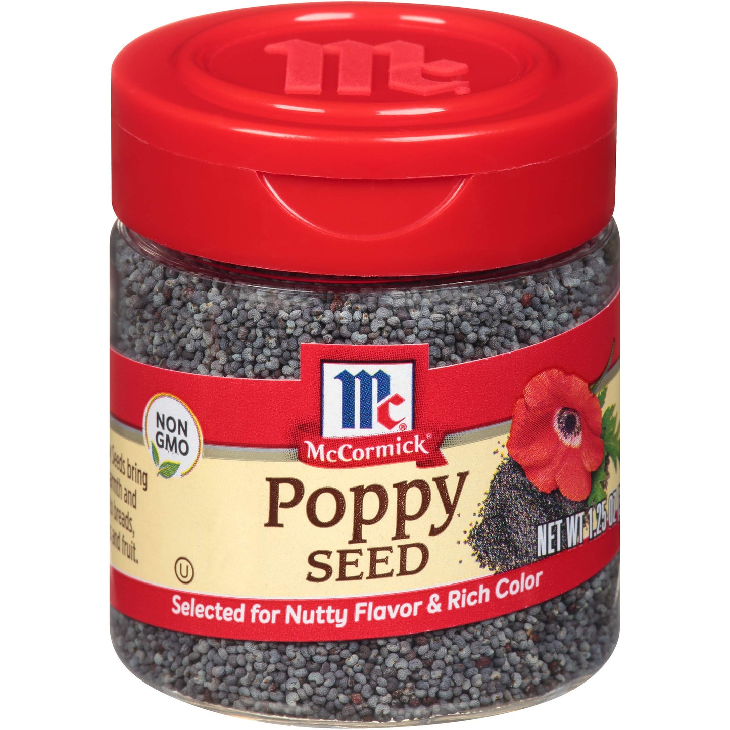 McCormick Poppy Seed, 1.25 oz (Pack of 6)