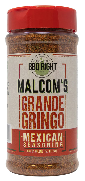 Malcom'S Seasoning Grande Gringo | Spicy Mexican Seasoning For Bbq, Grill, Tacos, Dips, Even Margaritas | 11 Ounces