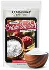 Aromasong 100% Natural Sea Salt, Coarse Grain, Large Bulk Resealable Bag, 2.43 Lbs, Sun Dried From The Dead Sea, Unrefined, Glut