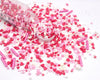 Sentovac Edible Red Heart Pink Star Mix Sprinkles for Decorating 1 Bottle 3.35oz/ 95g | Cake Cupcakes and Ice Cream Topper Decor