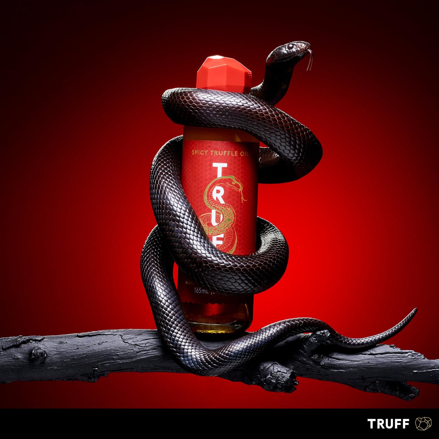 Truff Spicy Black Truffle Oil - Black Truffle Infused Olive Oil - Gourmet Dressing, Seasoning, Marinade, Or Drizzle, Non-Gmo, Gl
