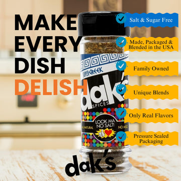 Dak'S Spices Super Greek Blend | 100% Salt & Sugar Free | Healthy Seasoning | Msg, Preservative & Potassium Free | Low Carb & Ke