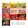 Samyang Buldak Hot Spicy Chicken Ramen Noodle Korean Stir-Fried Ramen, 1 Pack For Each Flavor (10, Carbonara, Cream Carbonara, K
