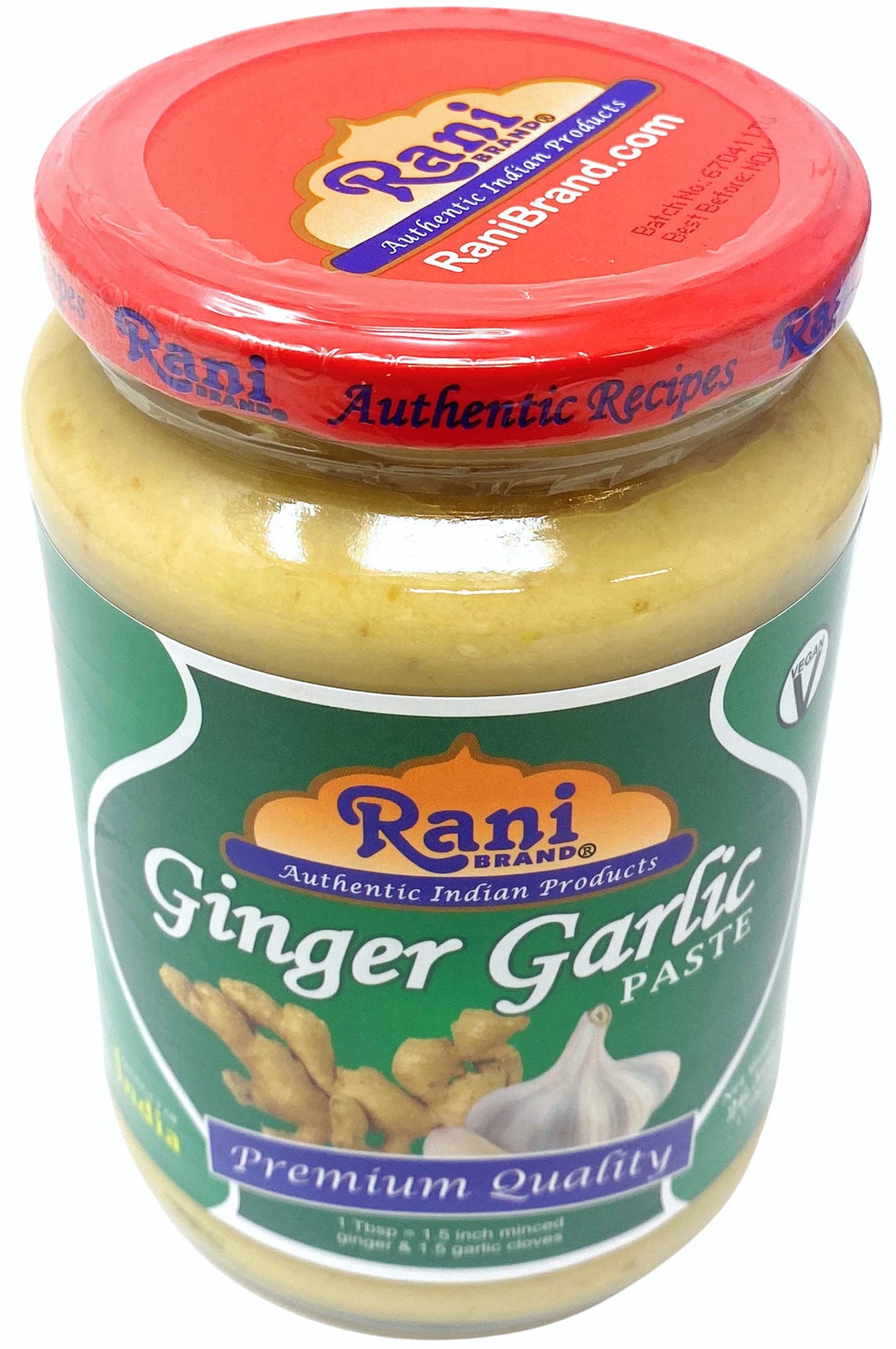 Rani Ginger Garlic Cooking Paste 26.5Oz (750G) Glass Jar ~ Vegan | Gluten Free | Non-Gmo | No Colors | Indian Origin