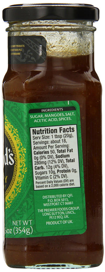 Sharwood's Mango Chutney - Major Grey, 12.5 Ounce (Pack of 6)