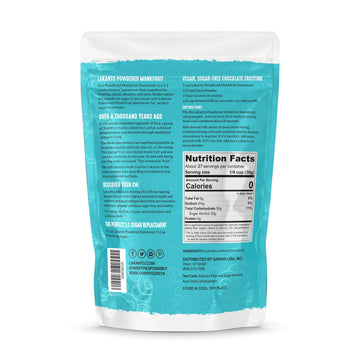 Lakanto Powdered Monk Fruit Sweetener With Erythritol - Powdered Sugar Substitute, Zero Calorie, Keto Diet Friendly, Zero Net Ca