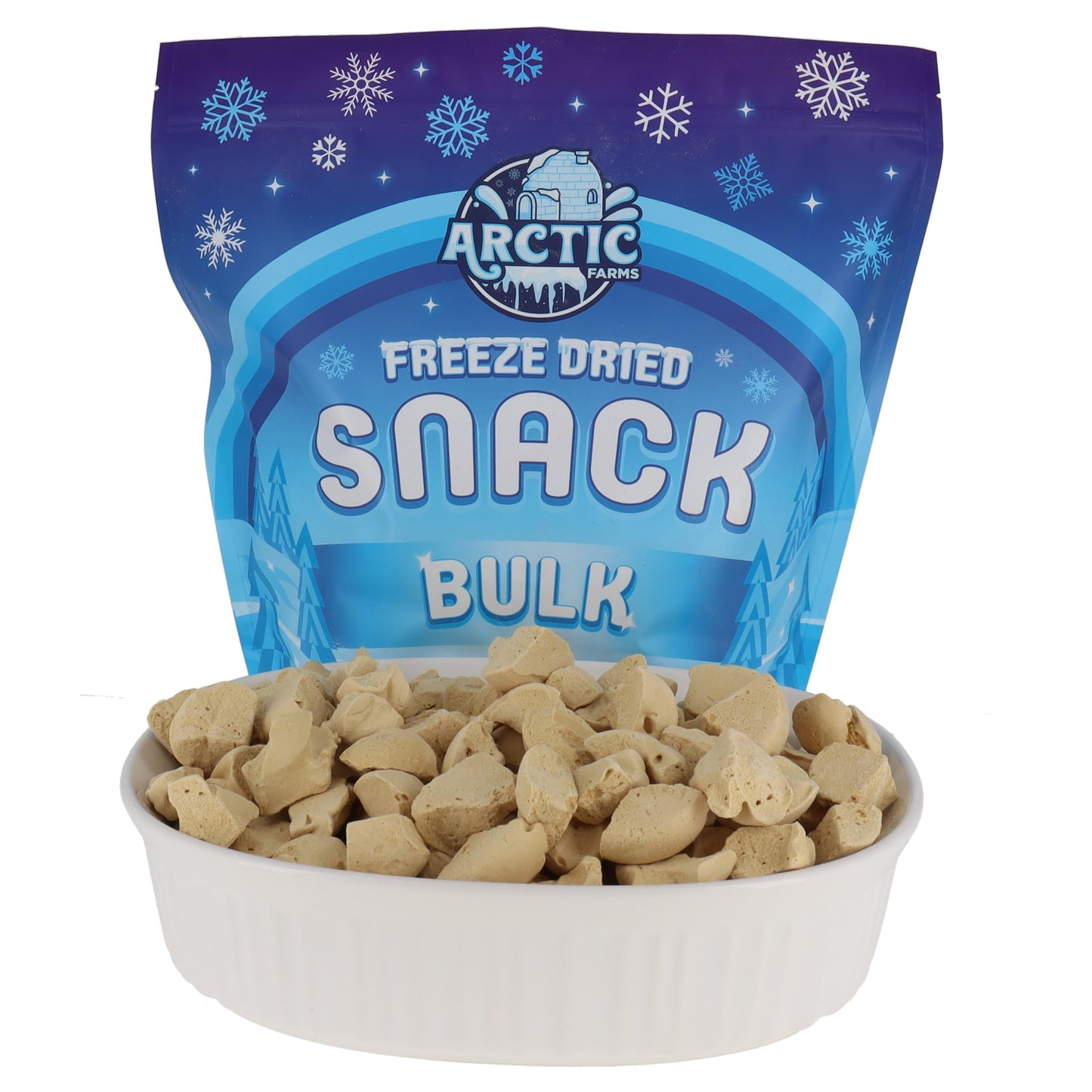 Arctic Farms Freeze Dried Ice Cream Bits Bulk - Does Not Melt (Peanut Butter) (1Lb)