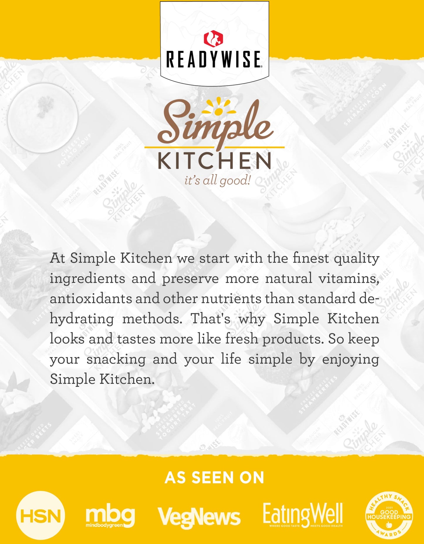 Simple Kitchen Freeze Dried Corn – 23 Servings For Family Meal Prep, Sweet Canned Corn, Gluten Free & Dehydrated Camping Meals, Emergency Survival Food For Backpacking & Hiking, #10 Can Package