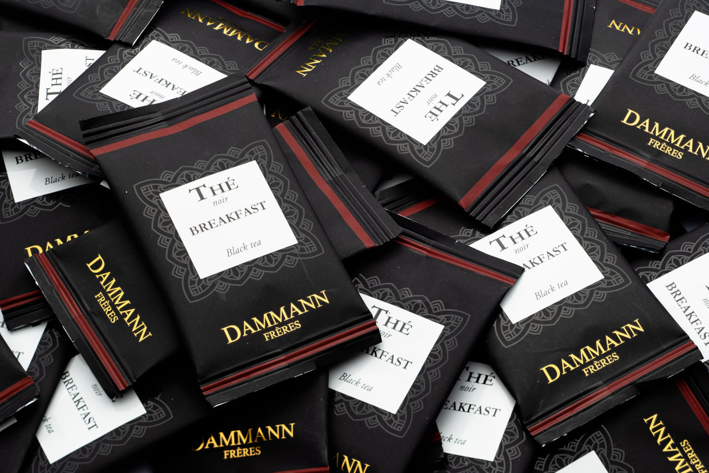 Dammann Freres Breakfast Tea Bags, Premium Black Tea, Individually Wrapped, 24 Count, Cristal Tea Bags