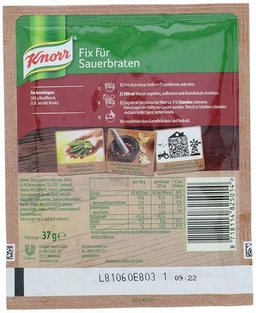 Knorr Fix German Style Pot Roast Sauerbraten 37G | Pack Of 3