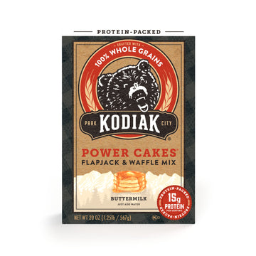 Kodiak cakes Power cakes All Natural Non gMO Protein PancakeFlapjackWaffle Mix, Buttermilk, 20 Ounce