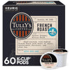 Tully'S Coffee French Roast, Keurig Single Serve K-Cup Pods, Dark Roast Coffee, 60 Count, (6 Packs Of 10)
