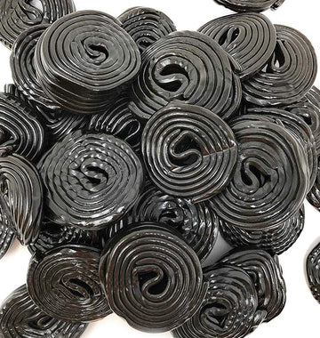 Italian Black Licorice Wheels | Bulk Candy | Natural Colors and Flavors, GMO Free | 2 Pounds