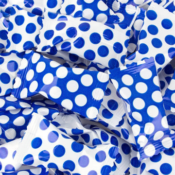 Polka Dot Peppermint 100Ct - Individually Wrapped - Soft & Savory (Blue)