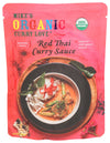 Red Thai Curry Sauce ORGANIC. VEGAN. DAIRY FREE. FOR A QUICK AND EASY MEAL. | 1 x 8.8 oz pouch