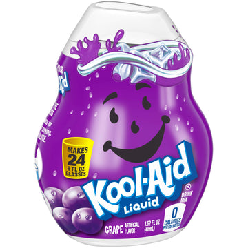 Kool Aid Liquid Concentrate Drink Mix, 1.62 Fluid Ounce (Grape, Pack - 12)