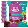 Good Chips Beet & Yacon - Crispy, Baked, No Oil, No Added Salt - Organic, High Fiber, Prebiotic Superfood - Healthy, Vegan Snack