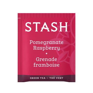 Stash Tea Pomegranate Raspberry Green Tea - Caffeinated, Non-Gmo Project Verified Premium Tea With No Artificial Ingredients, 30