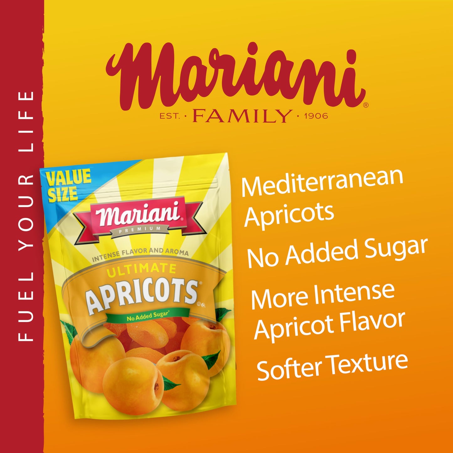 Mariani | Ultimate Dried Apricots | Healthy Snacks For Kids & Adults | Dried Fruit | Vegan Snacks | Gluten Free Snacks | No Sugar Added, Fat Free, Non Gmo | 32 Ounces (Pack Of 1) - Resealable Bag
