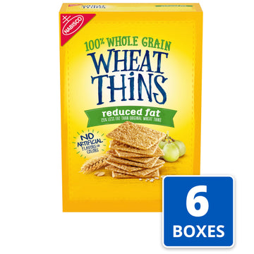 Wheat Thins Reduced Fat Whole Grain Wheat Crackers, 6 - 8.Oz Boxes