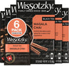 Wissotzky Masala Chai Black Tea (6 Pack - 120 Tea Bags) | Aromatic Chai Tea | Antioxidant Rich | Comforting Tea | Black Tea Bags