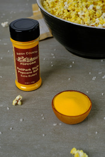 Amish Country Popcorn | Ballpark ButterSalt Popcorn Salt - 6 oz Bottle | Old Fashioned, Non-GMO and Gluten Free (6 oz Bottle)