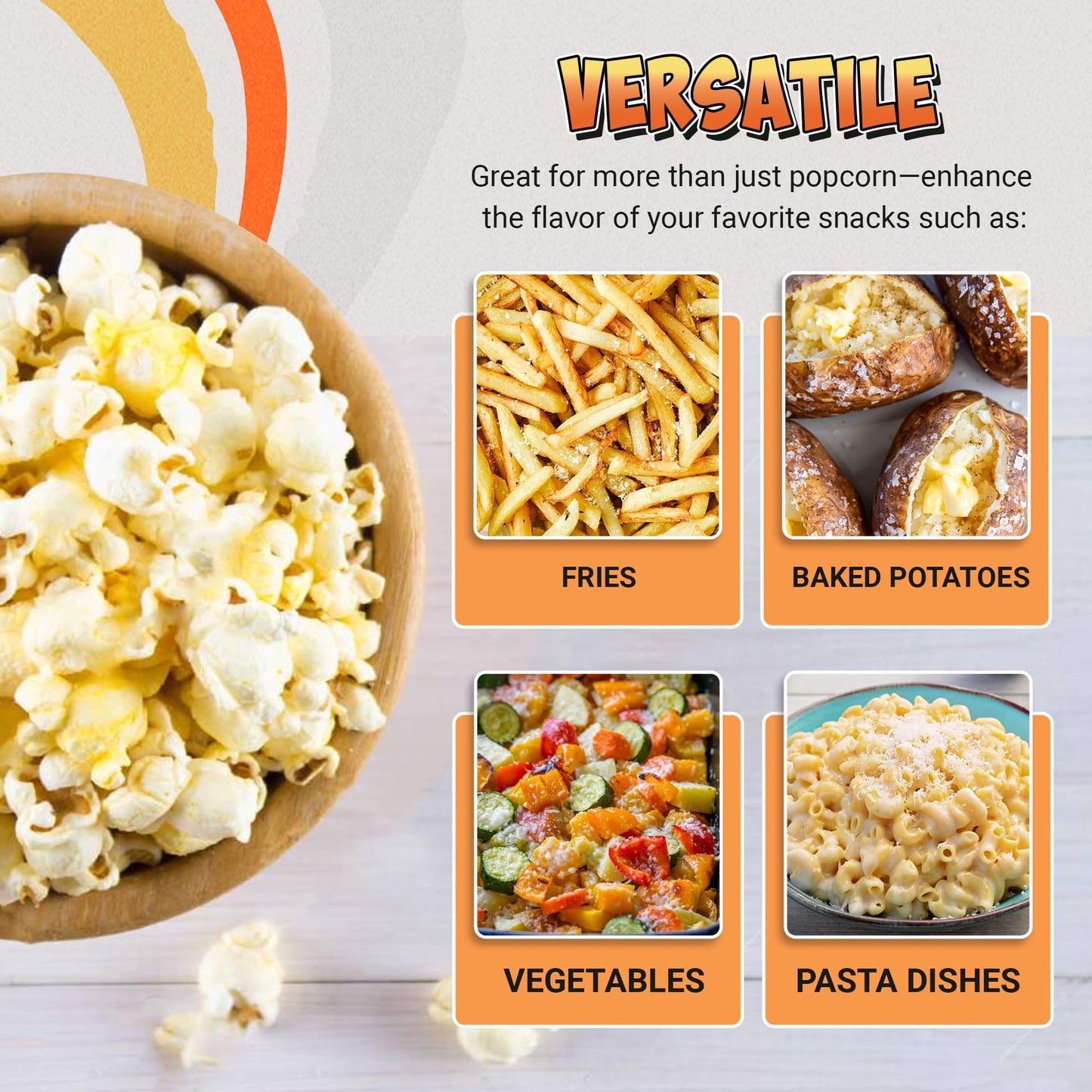 Smash Seasonings White Cheddar & Orange Cheddar Popcorn Seasoning - 2 Pack Of Delicious Popcorn Seasoning In A Shaker Bottle