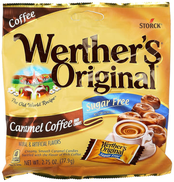 Werther'S, Original Hard Candy, Caramel Coffee, Sugar Free, 2.75Oz Bags (Pack Of 4)