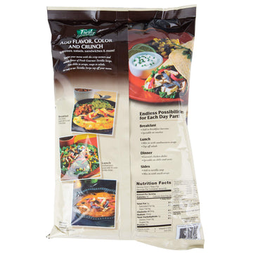 Fresh Gourmet Tri | Color Tortilla Strips | 1 Pound | Low Carb | Crunchy Snack And Salad Topper