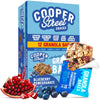 COOPER STREET Granola Bakes - Blueberry Pomegranate, 12 Individually Wrapped Bars, Nut, Dairy & Soy Free, Soft & Chewy