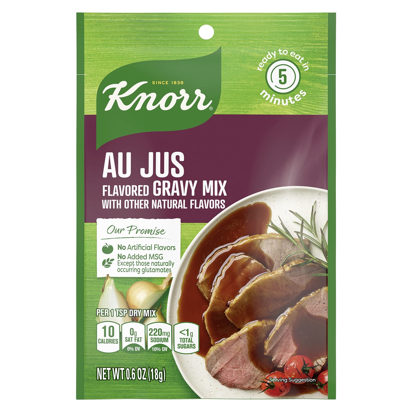 Knorr Gravy Mix For Delicious Easy Meals And Side Dishes Au Jus No Artificial Flavors, No Added Msg 0.6 Oz