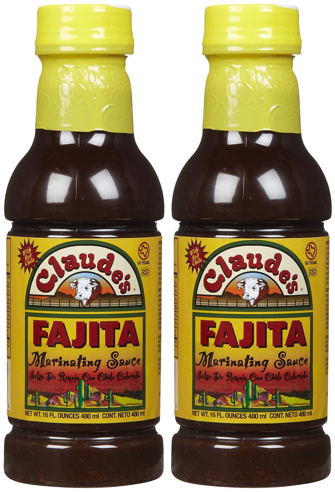 Claude's Fajita Marinade Sauce, 16 oz, 2 pk