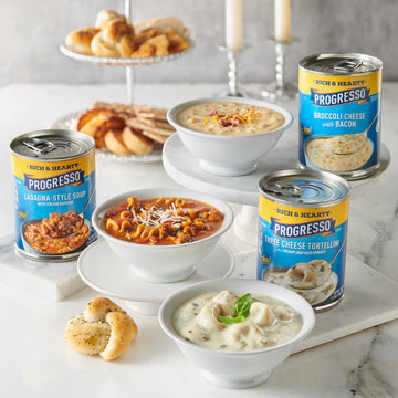 Progresso Three Cheese Tortellini Soup with Spinach, 18.5 oz, Pack of 12