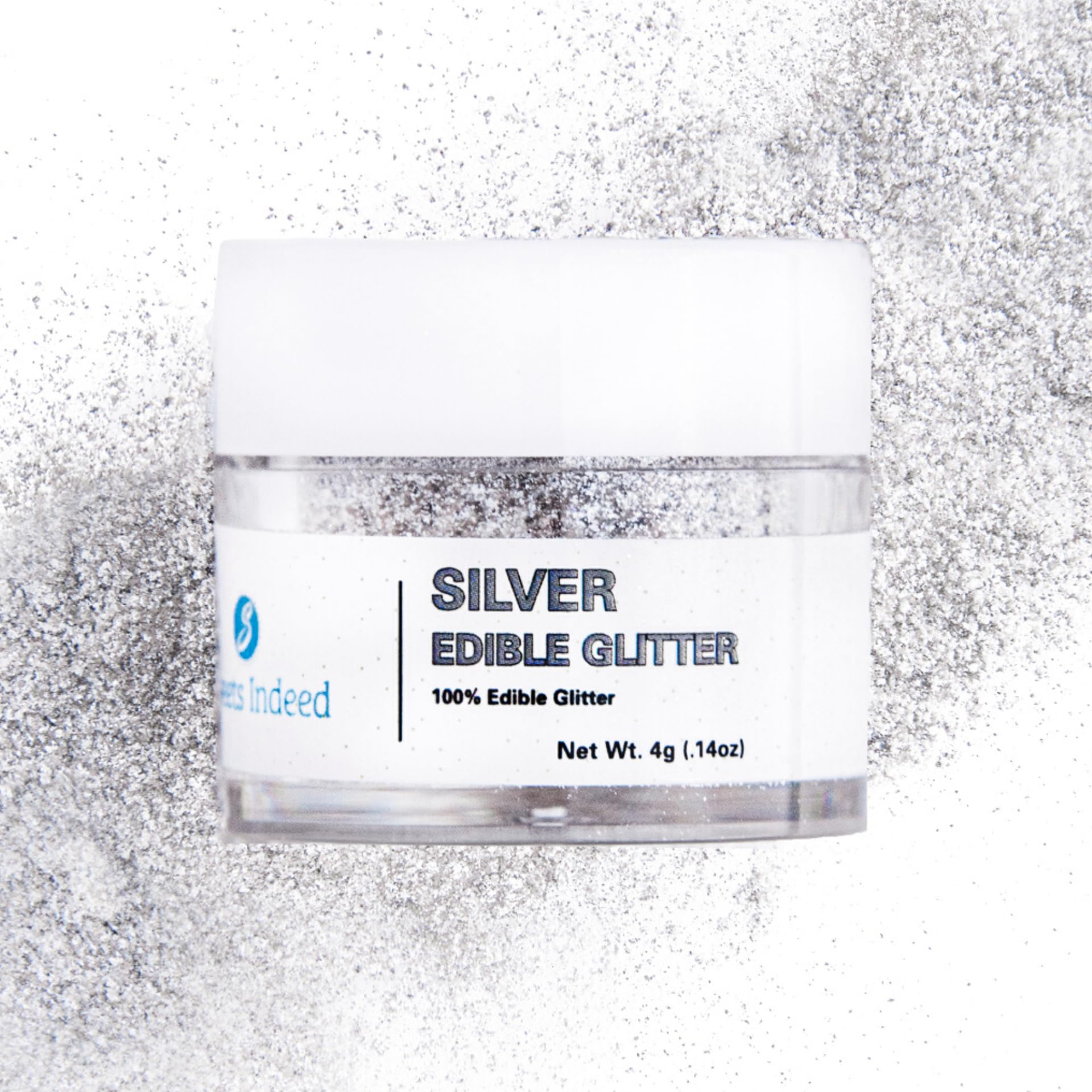 Sweets Indeed, Edible Glitter, Perfect for Drinks, Cocktails, Beverages & Cake Decorating, Dessert Cake Topper, Gift, 4 grams (S