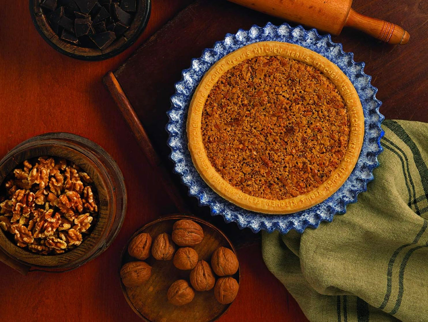 Derby-Pie Chocolate Nut Pie 2 Pack - 4Th Generation Family Owned Business - Shipped Frozen - Fully Baked - Serves 8