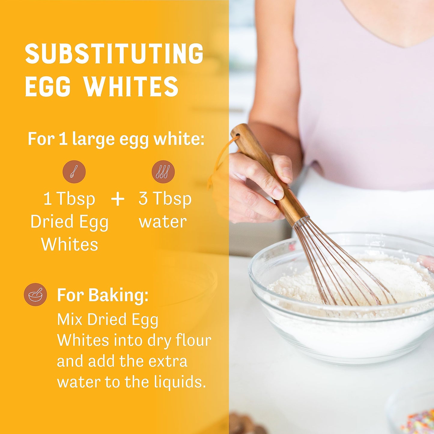 Judees Dried Egg White Powder - Gluten-Free, 16 oz - Ideal for Meringue, Icing, Shakes - Great for Breakfast & Camping Meals