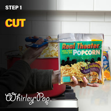 Real Theater Popcorn Packs – All Inclusive Popping Kits With Less Salt & Less Oil – Yellow Popcorn Kernels, Salt & Oil – Whirley Pop Machine – Wabash Valley Farms (5.5 Ounce, Pack Of 5)