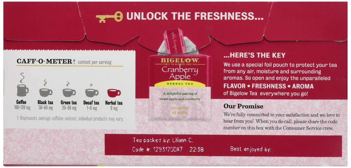 Bigelow Cranberry Apple Tea (Box Of 28)