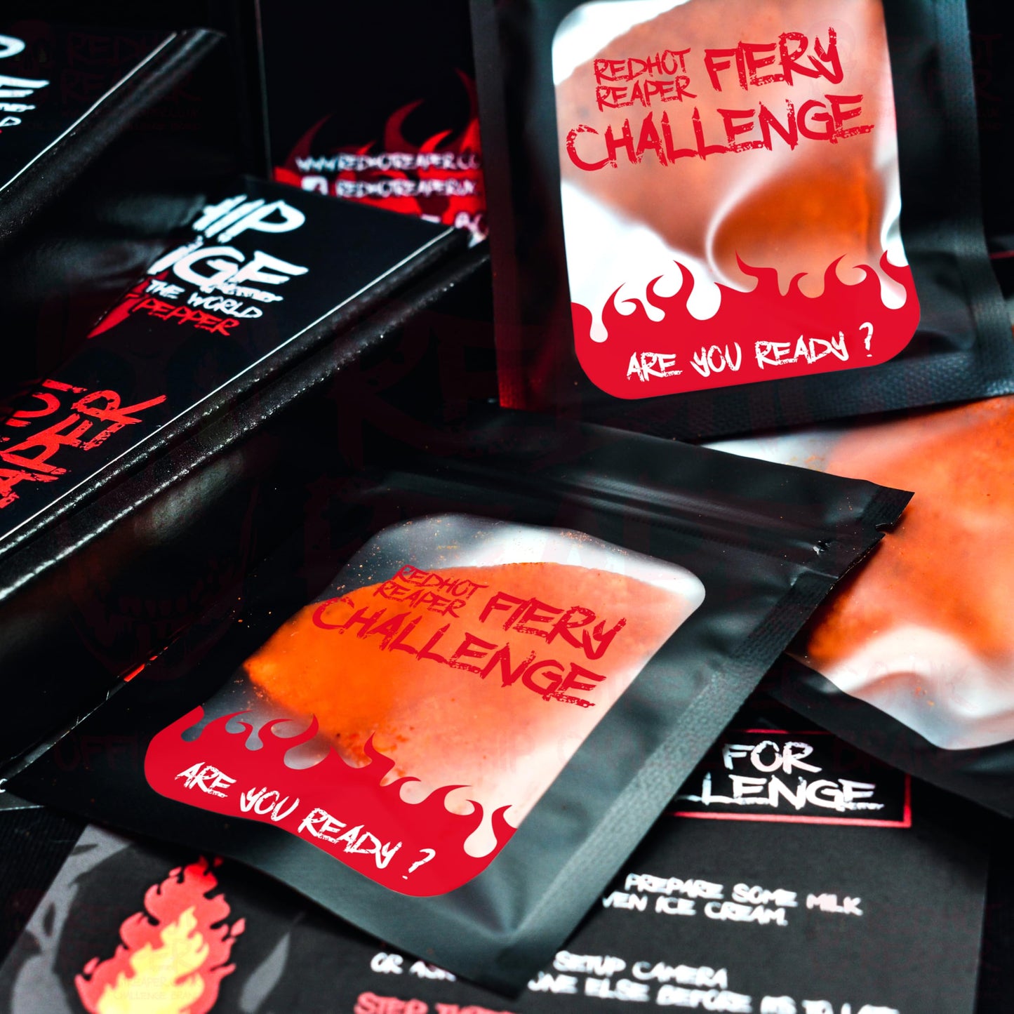 Red Hot Reaper Hot Chip – Carolina Reaper & Trinidad Scorpion Flavor, 1 Count, Black