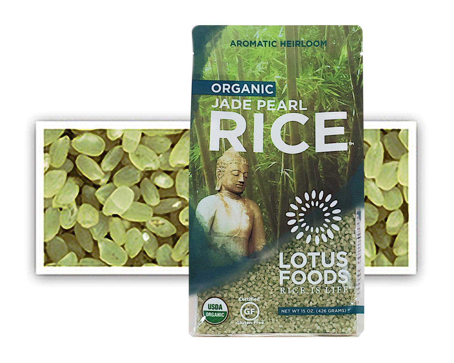 Lotus Foods Organic Jade Pearl Rice, 15 Ounce (Packaging May Vary)