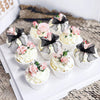 20 Pack Bow Cupcake Toppers Birthday Bowknot Black Bow High Footed Cup Balloon Party Decorations Cupcake Picks Bridal Cake Desse
