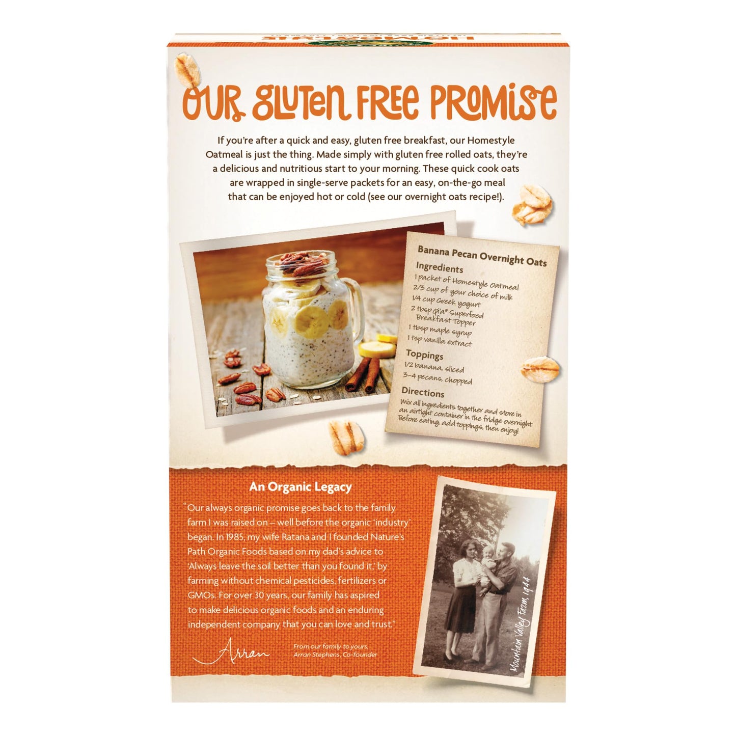 Nature'S Path Organic Homestyle Oatmeal, 11.3 Oz (Pack Of 6), Gluten Free, Non-Gmo