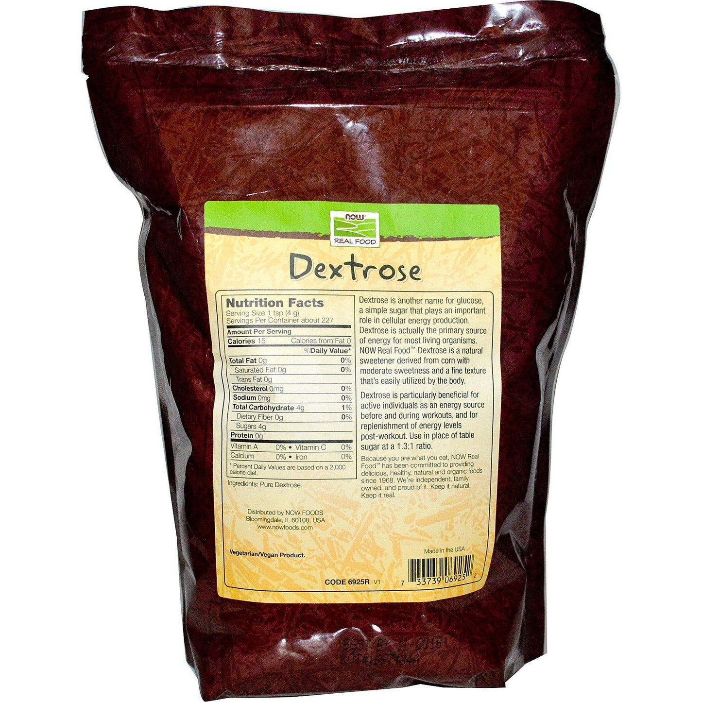 NOW Foods Foods Dextrose - 32 oz