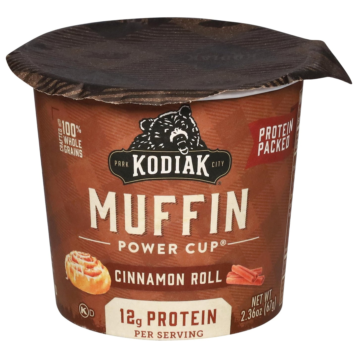 Kodiak Cakes Muffin Cup Cinnamon Roll, 1 Ounce (Pack of 1)