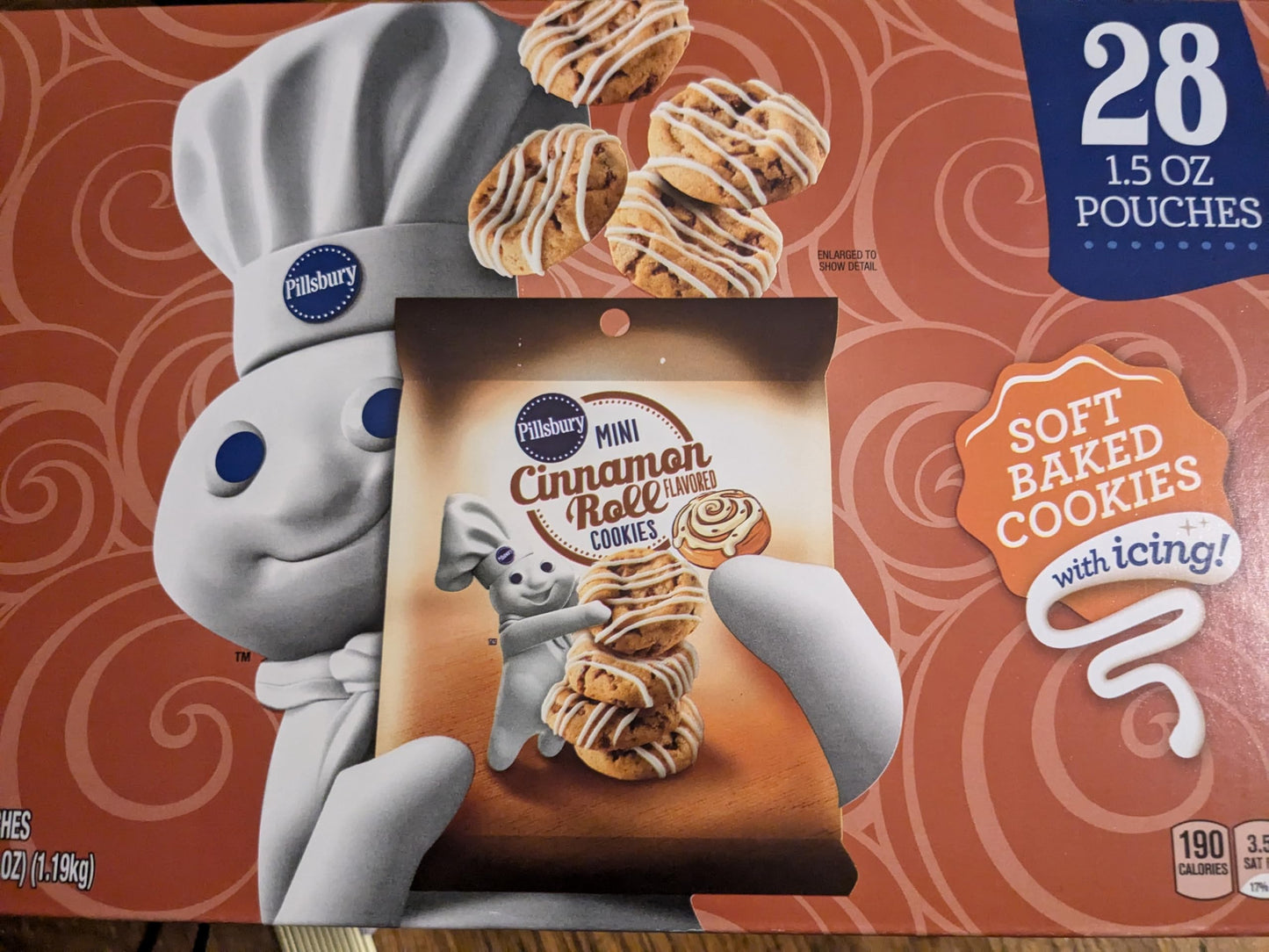 Soft Baked Mini Cinnamon Roll Cookies 1.5 oz., 28 pk.