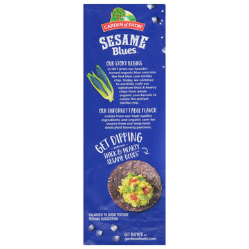 Garden Of Eatin' Tortilla Chips, Sesame Blues, 5.5 Oz (Pack Of 12)