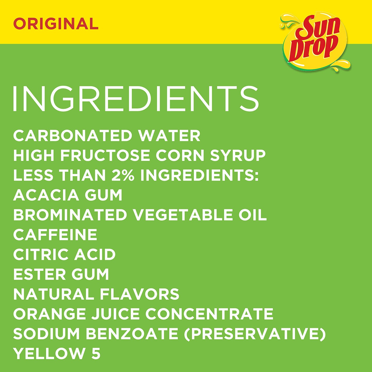 Sun Drop Citrus Soda, 12 Fluid Ounce Can, 12 Count