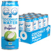 C2O - Coconut Water, The Original Flavor (12 Pack) - Made with Fresh Coconut Water, Plant Based - Non GMO Canned Water - Natural