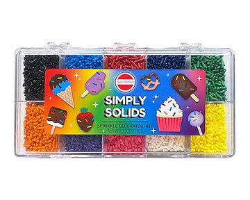Mystic Sprinkles Solid Color Jimmy Sprinkles (Simply Solids Sprinkle Decorating Kit 6.3Oz)